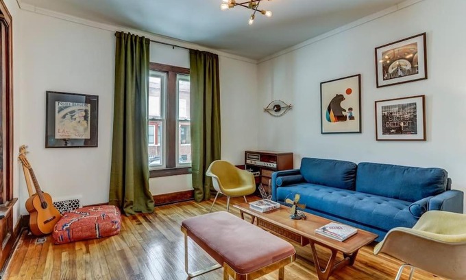 Mexicantown - Southwest Detroit House | Luxe Mid-Century Styled Historic Townhouse #1