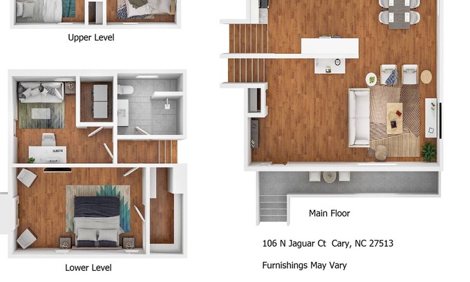 Cary House | Luxurious 4 bedroom, 3 full bath house