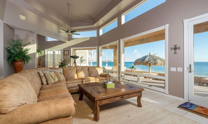 Puerto Penasco House | Luxurious BEACH FRONT AMAZING VIEW Spacious & Elegant Jacuzzi Grill Pet