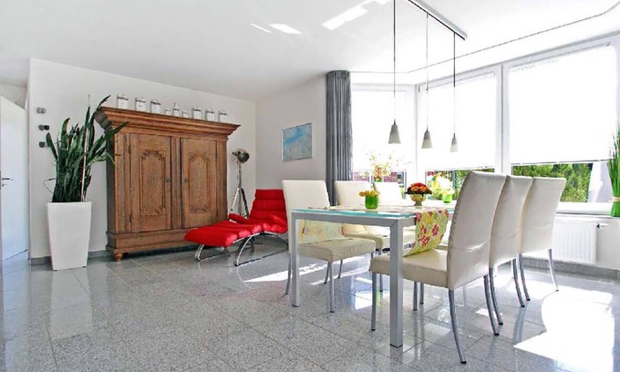 Greetsiel Apartment | Luxurious, modern apartment with fireplace and terrace