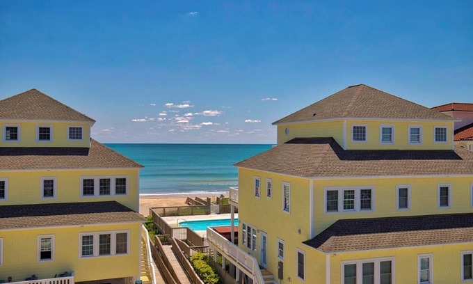 North Topsail Beach House | Luxurious Oceanside w/pool, elevator, 6 BR, steps from the sand and surf