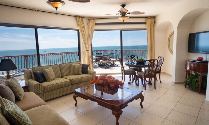 Puerto Penasco Condo | Luxurious Penthouse Sonoran Sun Beach Front Condo HUGE Terrace Amazing views