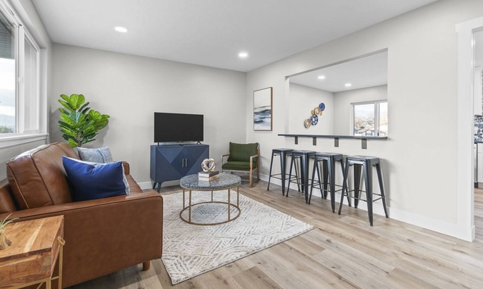 Sandy House | Luxurious Renovated Home with New Hot Tub: By Stadium, Expo Center, and Skiing.