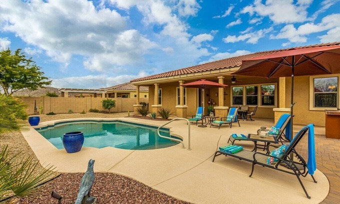 Buckeye House | Luxurious Retreat with Private Pool and Spa