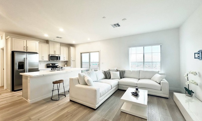 Las Vegas House | Luxurious Summerlin Townhome,BEDROOM downstairs/Loft UP with STRIP&CITY VIEWS!