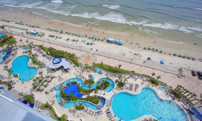 Brush - Stewarts Condo | Luxury 16th Floor 1 BR Condo Direct Oceanfront Wyndham Ocean Walk Resort Daytona Beach | 1610