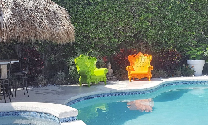 Juno Beach House | Luxury 3 BR/2 BA retreat with heated private pool and hot tub close to the beach