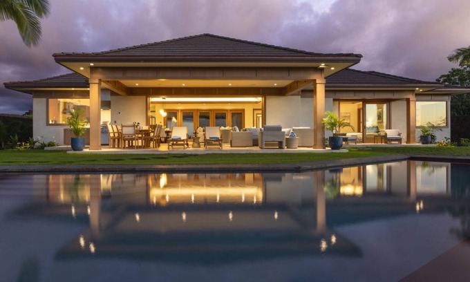 Kaupulehu House | Luxury 4BR Puako Estate, Hualalai Resort: Golf Carts, Pool & Ocean View