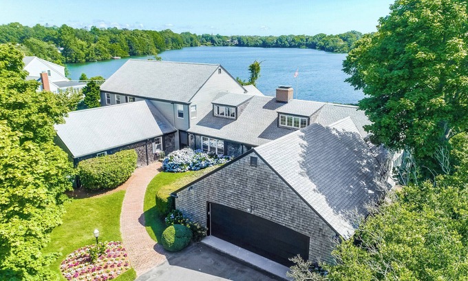 Falmouth House | Luxury 7BR Retreat with Pond & Ocean Views, Steps from Beach & Downtown Falmouth