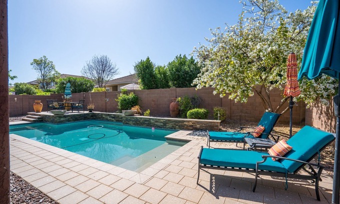 Morrison Ranch House | Luxury Extended Stay in Gilbert- Pool, Office & Game Room in Morrison Ranch