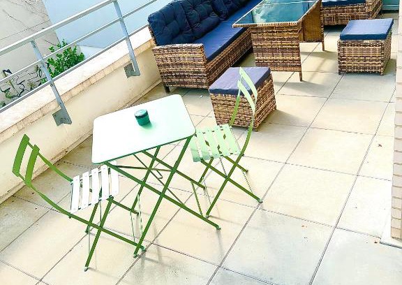 Ivry-port Apartment | Luxury Full apartment with SOFITEL BEDS Paris 76m2 Terrasse 25m2