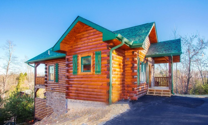 Hemlock Hills Cabin | LUXURY INDOOR HEATED Private Pool Cabin minutes from downtown Gatlinburg!