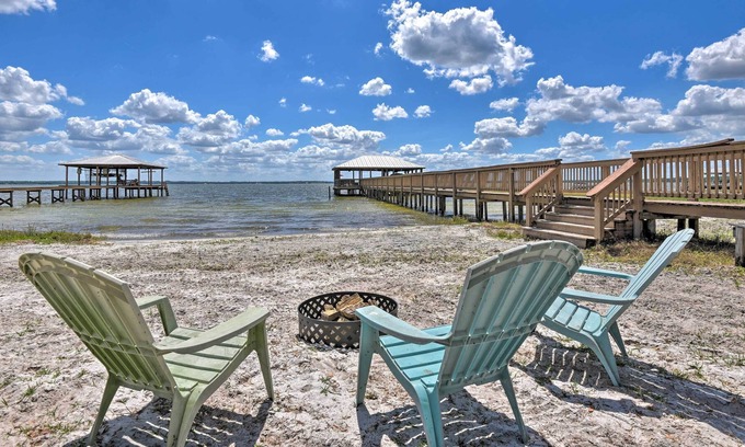 Candler House | Luxury Lake Weir Beach Retreat w/ Private Dock!