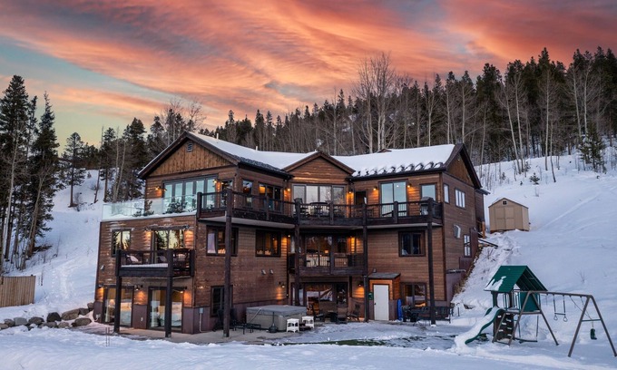 Forest Hills House | Luxury mountain home with stunning views, hot tub, theater & game room