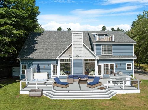 North Woodstock House | Luxury Riverfront Retreat Hot Tub, Game Room, Gym