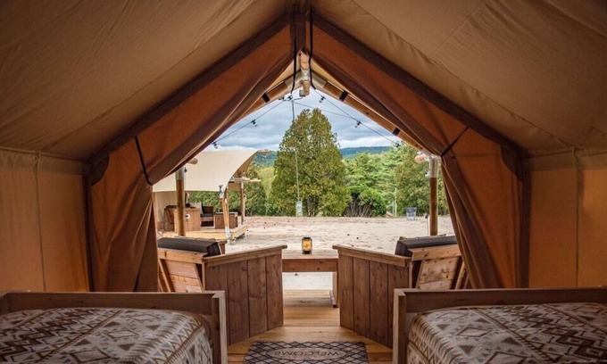 Lake George Resort | Luxury Safari Tent near Lake George, New York