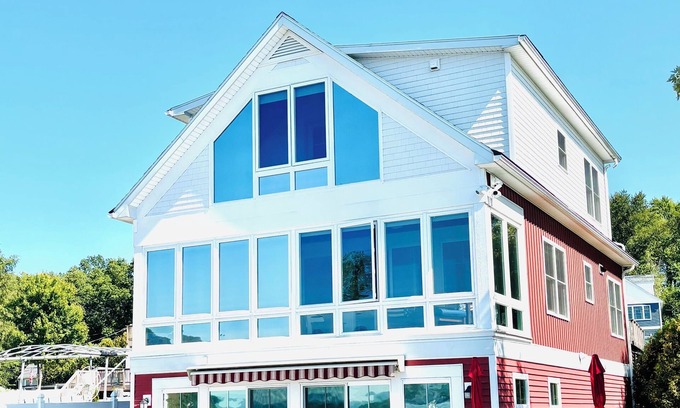 Saratoga Springs House | Luxury Saratoga Lakefront 3 Bedroom Retreat with Private Dock & Stunning Views