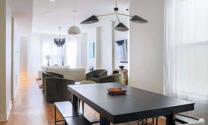 Sheffield and DePaul House | Luxury Two-Level Townhouse | Patio | Lincoln Park