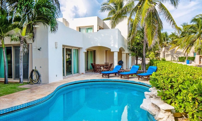 Playacar Fase I House | Luxury Villa, Sea View, steps to the Beach exclusively located
