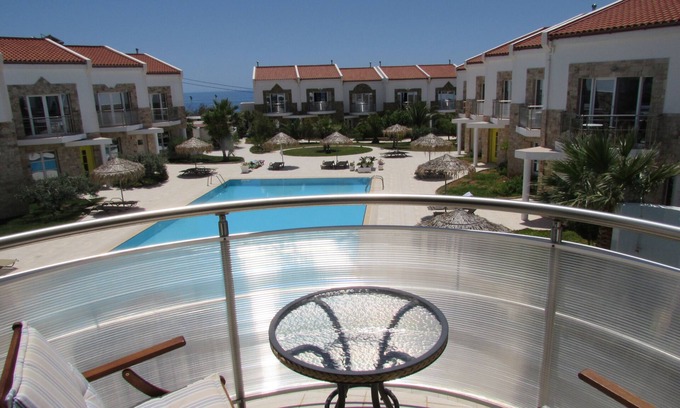 Makry Gialos Villa | Luxury Villa with Shared Pool and Stunning Sea and Mountain Views