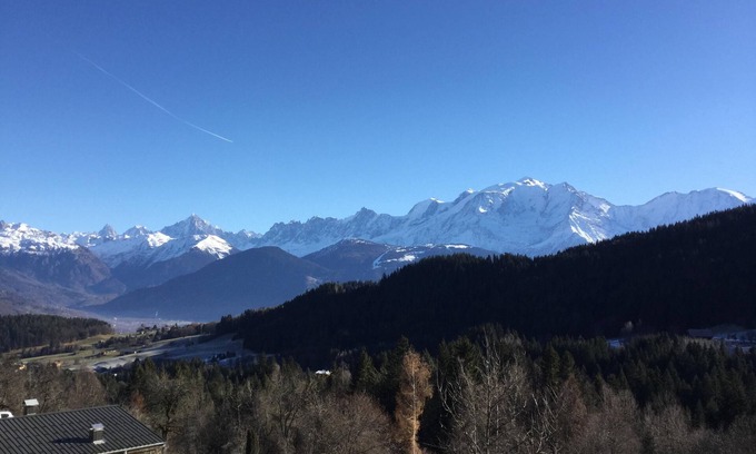 Cordon Apartment | Magnificent and charming apartment, unique view of the Mont Blanc range