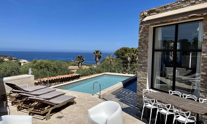 Corbara Villa | Magnificent architect-designed villa - Heated pool - Panoramic sea view