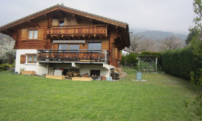 Passy Ski Chalet | Magnifique Chalet en Madrier sur Terrain Arboré vue Massif du Mont Blanc
