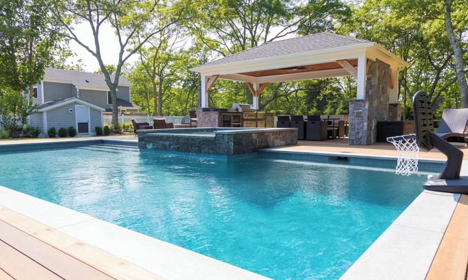 Vineyard Haven House | Main house and a separate apartment with saltwater pool, spa, outdoor cooking!