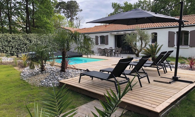 La Tremblade House | Maison Bord de mer Avec Piscine Sécurisée à 1,9 km des Plages