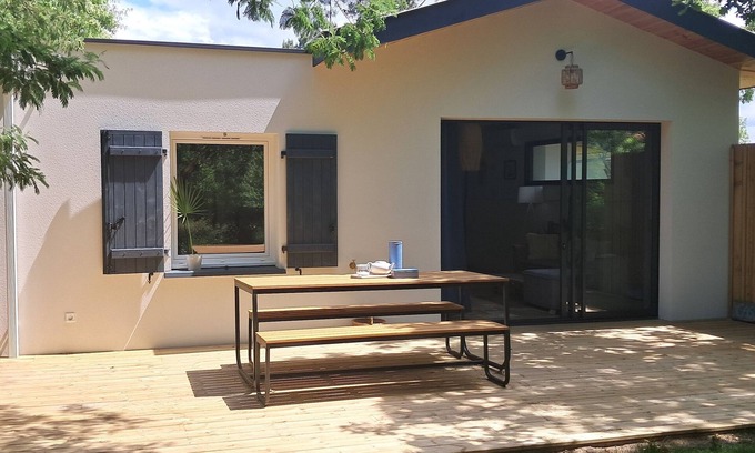 Lanton House | Maison de 60 m2 Proche du Bassin Avec Jardin, Terrasse et vue sur Parc Arboré