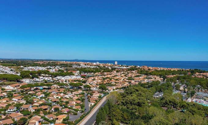 Vendres Cottage | Maison Plain Pied Dans Résidence Sécurisée Avec Piscine-proche Plage
