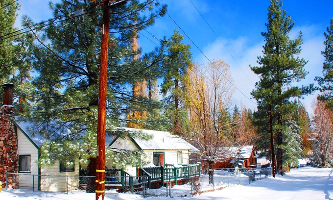 Patton Cabin | Mallard Lagoon Lake Cabin Cottage steps to Big Bear Lake! Tranquil Pet Friendly!