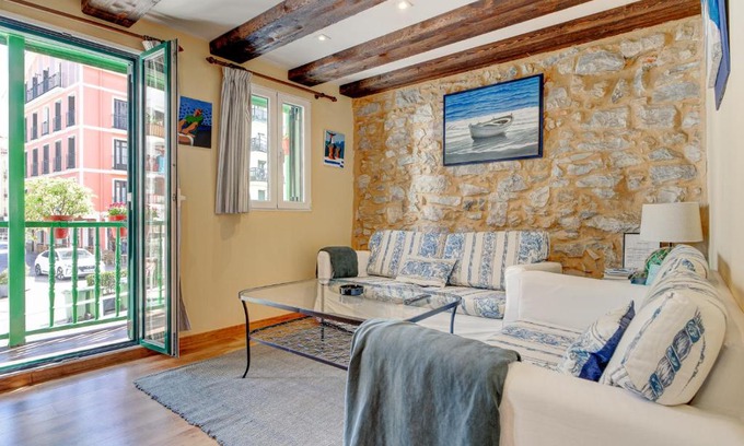La Marina Apartment | Maravilloso apartamento, Hondarribia, Terraza, 4Pax
