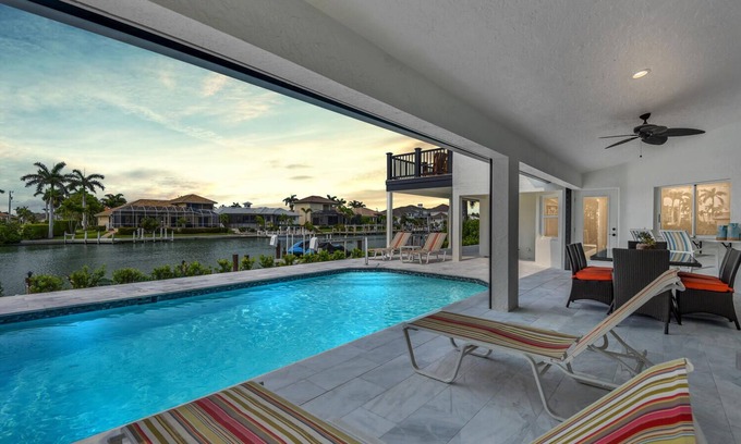 Marco Island House | MARIANA COURT - Luxury Home, Wide Water Views, Oversized Dock!