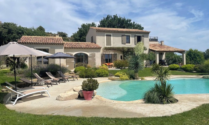 Vernegues Other | Mas du Zébu bleu - Villa for 8 with pool and spa, panoramic view