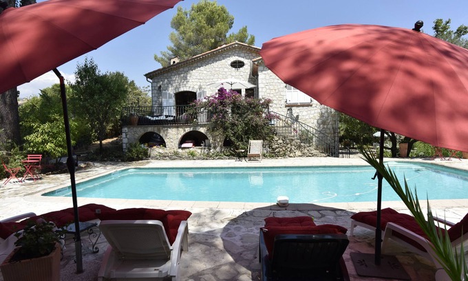 Saint-Paul-de-Vence House | Mas provençal swimming pool and large garden