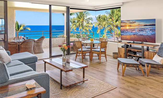 Wailea Condo | Maui Resort Rentals: Polo Beach Club 608 – Luxurious 6th-Floor Oceanfront 2BR w/Stunning Ocean Views!