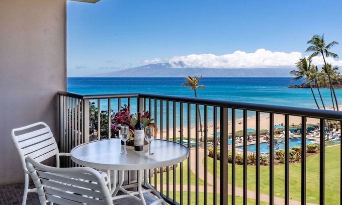 Kaanapali Condo | Maui Resort Rentals: The Whaler 562 - Fully Renovated 5th Floor Studio, Fantastic Pacific Ocean and Black Rock Views!