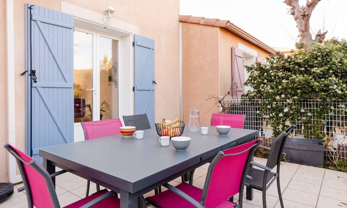 Narbonne-Plage House | MDS7 Air-conditioned house for 6 near the beach Narbonne-Plage