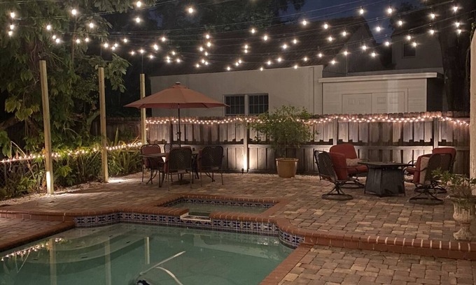 Davis Islands House | Mediterranean Villa with HEATED Pool and Spa