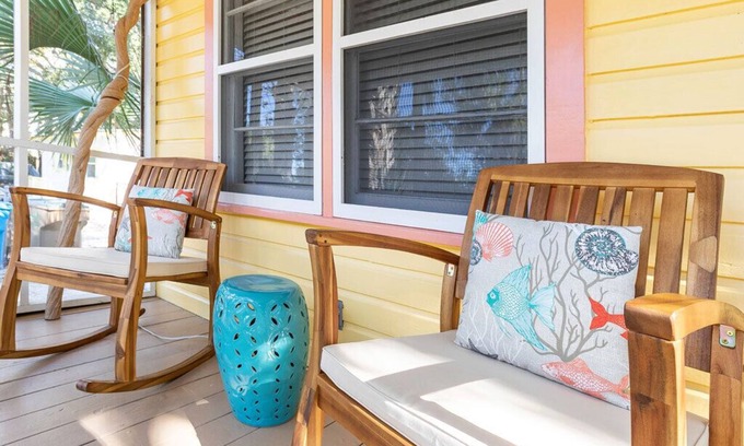 Tybee Island House | Mellow Yellow | Pet Friendly, Cottage, Fenced Yard