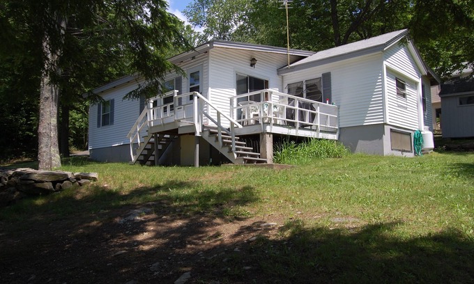 Sidney House | Messalonskee Lakefront Camp Escape with Shared Waterfront Access