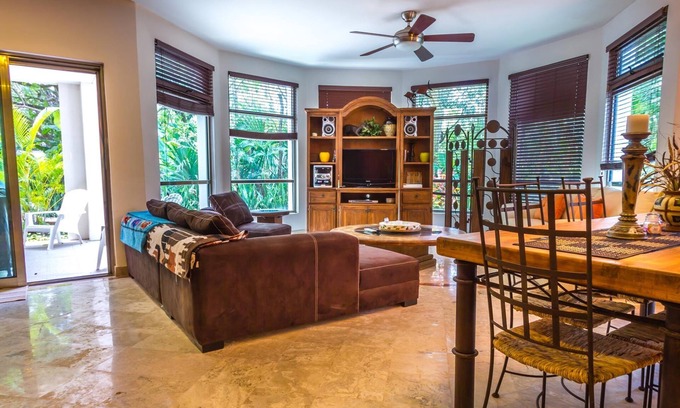Playacar Fase I Condo | Mexican Style Ground Floor 2 bedroom Condo in Paseo del Sol by BRIC