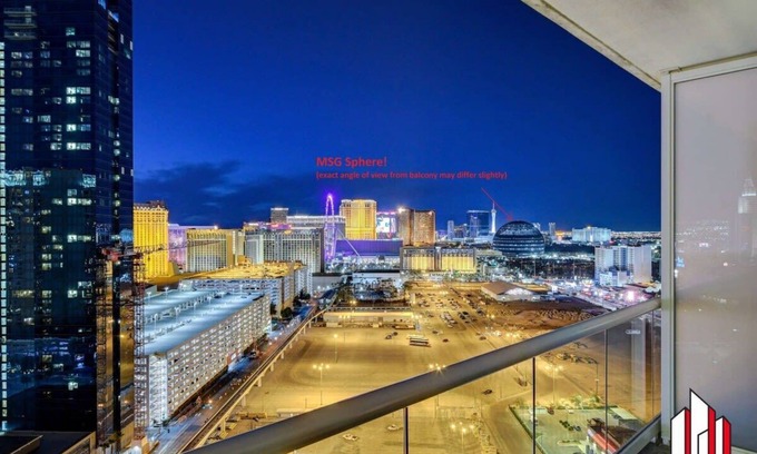 Las Vegas Condo | MGM Signature-08-801 1Br2Ba F1/Strip View Balcony
