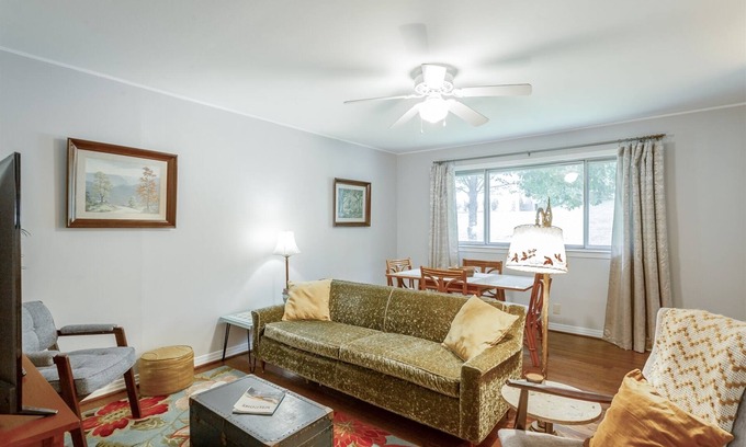 Lupton City House | Mid Century Modern Apartment - Close to Downtown! | 2 Bed, 1 Bath