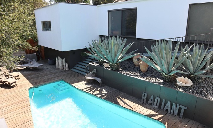 North Arroyo House | Mid-Century Modern, Zen Hideaway Hillside Home W/Private Canyon View.