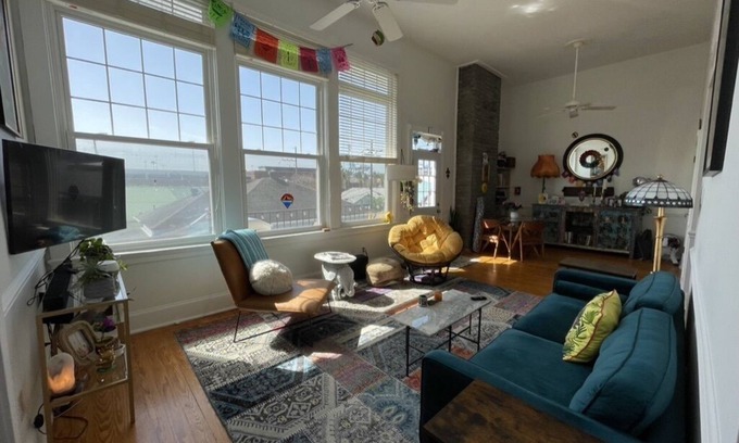 Uptown Historic District Condo | Mid-term furnished rental in the heart of Uptown with Pool & Gated Parking!