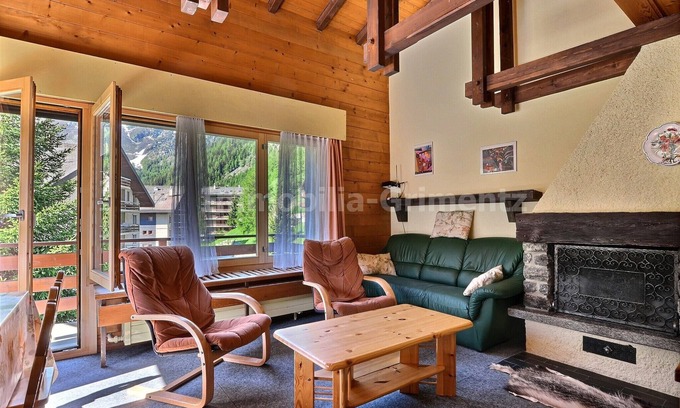 Grimentz Apartment | Middle class flat on 2 levels for 6 people, living room, kitchen area with dishwasher, 1 double bedr