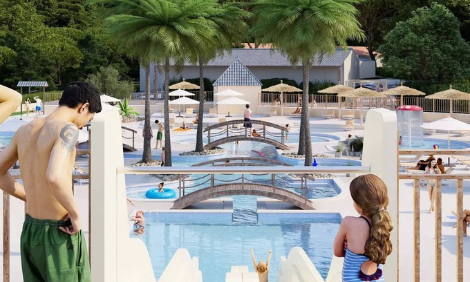 Vitrac House | Mobil-home | Ultimate | 2 Ch. | 4 pers. | Single terrace with Jacuzzi | A/C | TV
