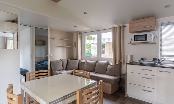 Saint-Julien-en-Born House | Mobile home 6 pers, 3-star campsite 5km from ocean, heated pool, family activities